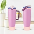 thumbnail image 6 of 2Pcs Silicone Boot for Owala 30oz & 40oz FreeSip Sway Bottles & Tumblers, Accessories for Owala - Pink, 6 of 6