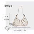 thumbnail image 3 of Bolso de hombro de cuero encerado con aceite rojo Bolso de mano de diseñador de lujo para mujer Bolso de mano con tachuelas Cartera de tendencia de moda 2024, 3 of 5