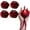 Red 4 Pcs, variant on Fuebueo 4 Pcs Low Temperature Candles Red Rose Flower Shaped Scented Candles Low Heat Romantic Wax Play Candles for Lovers Couples Wedding