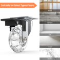 thumbnail image 5 of Juego de 4 ruedas para muebles (con freno), ruedas giratorias de 360°, ruedas independientes sin rieles, 5 of 5