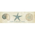 thumbnail image 2 of Adams, Emily 24x11 White Modern Wood Framed Museum Art Print Titled - Beach Treasures VII, 2 of 4