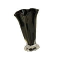 thumbnail image 1 of Jarrón de flores de vidrio decorativo minimalista de boca ancha con pétalos para estantería, escritorio y suelo., 1 of 9