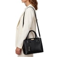 thumbnail image 3 of Deago Women PU Leather Shoulder Bag Fashion Top Handle Handbag Crossbody Purse Waterproof Large Tote Satchel Purse for Work Travel "Black", 3 of 9