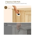 thumbnail image 3 of Rattan Storage Chest, Wooden Toy Chest with 2 Safety Hinges, Lift Top Storage Box with Gel Bumpers, Storage Trunk, Storage Bench for Hallway, Natural, 3 of 8