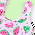 thumbnail image 4 of BESLY Baby Little Girl One-Piece Bathing Suit Toddler Girls Ruffled Swimsuits Chidlren Sunsuit Princess Beachwear Swimwear, 4 of 5