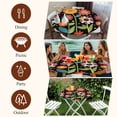 thumbnail image 6 of Vintage Sunflower Round Tablecloth 55-60 Inch Round Fitted Table Cloth with Elastic Edge, Summer Botanical Boho Retro Black Waterproof Table Cover Protector for Outdoor Picnic Party Dining, 6 of 6