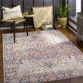 thumbnail image 2 of Surya Iris IRS-2360 90x114" Rectangle Fabric Rug in Brown/Dark Blue/Light Olive, 2 of 7