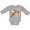 AC-Heather Grey, variant on Artist Palette and Brush Boys or Girls Long Sleeve Baby Bodysuit