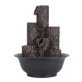 thumbnail image 1 of Desktop Fountain, Adjustable Tabletop Waterfall Fountain Resin Small Waterfall Like Multi Purpose Wealth Soothes  for Relaxation for Home US Plug 110V, 1 of 7