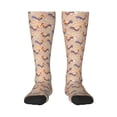 thumbnail image 2 of Lsque Roosters In Floral Printed Crew Socks Men's Women's LightWeight Thin Casual Calf Socks ,Knee High Socks,Cotton Socks, 2 of 9