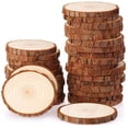 thumbnail image 3 of Disques en Bois 20 Pcs Disques en Bois 9-10Cm Cercles en Bois Non Finis Non Percés Sans Trou pour Bricolage Centres de Table de Mariage, 3 of 7