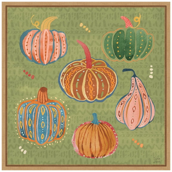 Amanti Art Harvest Whimsy III Framed Canvas Wall Art Print