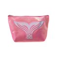 thumbnail image 1 of QualitChoice Holographic Cosmetic Bag Large Capacity Storage Bag Zipper Rosy, 1 of 1