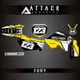 thumbnail image 2 of Attack Graphics Custom Fury Complete Bike Graphics Kit for Suzuki RM250 2004, 2 of 2