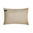 thumbnail image 3 of The HomeCentric Decorative Beige Pack of 2, 12"x14" (30x35 cm) Lumbar Pillow Cover, Velvet & Linen Solid Color Block Oblong Pillow, Patchwork Pattern Modern Style - Velutinous Beige, 3 of 3