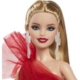 thumbnail image 3 of Barbie Signature 2024 Holiday Barbie Fashion Doll, Seasonal Collector Gift, Blonde with Plaid Gown, 3 of 7
