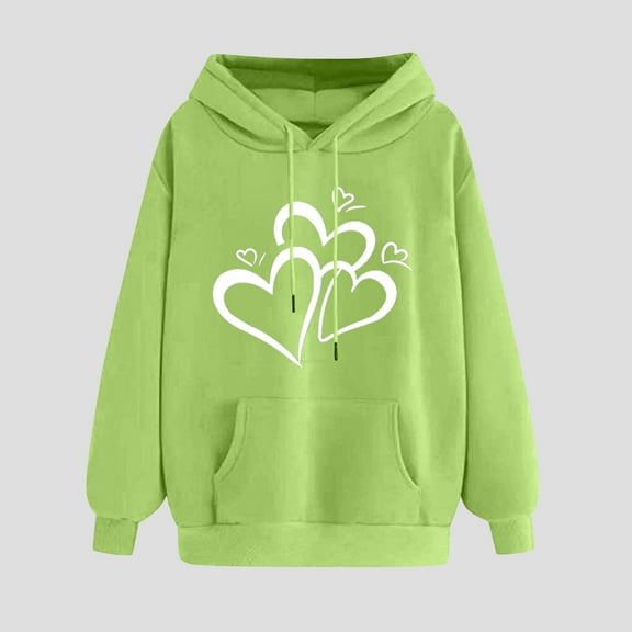 Blmnix Hoodie Womens Hoodies Graphic Mint Green Hoodie Office Boho Tops for Women Long Sleeve Hooded Tops