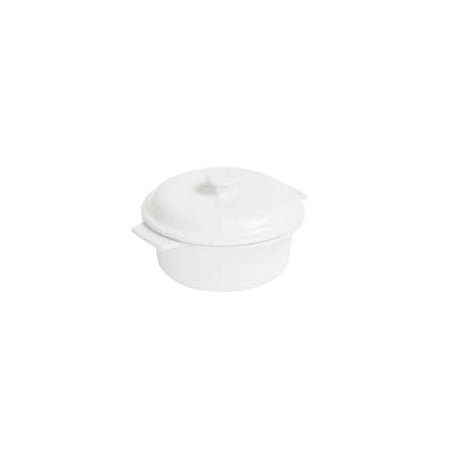 1.5 Quart Ceramic - Anchor Hocking 95923 Ceramic 1.5 Qt. White Covered Casserole Dish