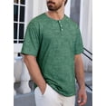 thumbnail image 4 of GENTS BLISS Short Sleeve Henley Men Shirts Crew Neck T shirts for Men Casual Printed Face Shirts for Men, 4 of 7