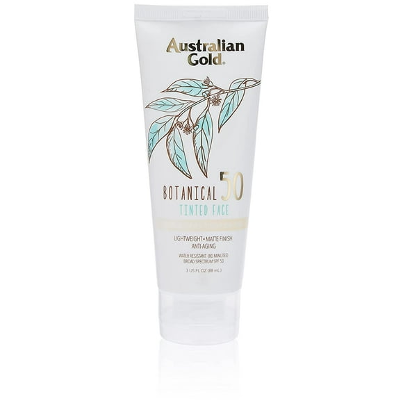 Protector solar Australian Gold Botanical para rostro teñido SPF 50 90 ml
