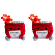 thumbnail image 1 of Lindo Crochet Contenedor Basura Fuego Apoyo Emocional Regalos Divertidos () Rojo, 1 of 4