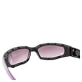 thumbnail image 6 of Birdz Eyewear Chill Women's Padded Motorcycle Sunglasses Purple Frames with Super Dark Lenses, 6 of 8