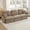 Light Coffee, variant on Mintazer 105" Chenille Cloud 3-Seater Modular Sectional Sofa with 2 Round Pillows, Easy Assembly Ergonomic Sofa Couch for Living Room, Apartment, Cream