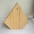 thumbnail image 4 of Cedar Bird House with Triangular Opening - Dove & Cardinal Nesting Box for Outdoor Garden, Wood Birdhouse with Natural Coconut Fiber, Roosting Platform for Robins, Blackbirds & Wild Birds, 4 of 9