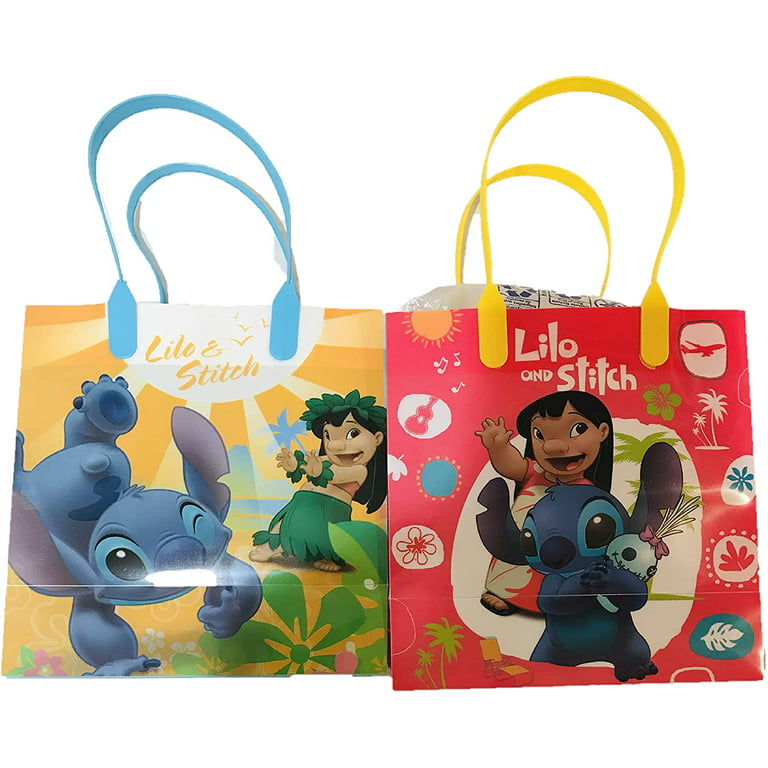 12 Pcs Lilo & Stitch Birthday Goody Gift Loot Favor Bags Party Supplies (Assorted Style), Women's, Size: One Size