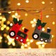 thumbnail image 5 of Colgante para árbol de Navidad con forma de coche, tela navideña, 2 uds. ER, 5 of 5