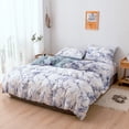 thumbnail image 4 of Juego de cama de poliéster jaspeado Vhermosa 3 piezas tamaño UE funda de edredón funda de almohada color azul, 4 of 8