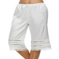 thumbnail image 2 of Pantalon de Pyjama en Satin pour Femmes, Garniture en Dentelle, Bas, Vêtement de Nuit, Bloomer, Culotte Courte, 2 of 6