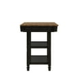 thumbnail image 6 of Weston Home Nora Kitchen Island with 2 Drawers and 2 Shelves, Antique Black, 6 of 6