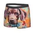thumbnail image 2 of Daiia Painted Flower Puppy Men's Underwear Boxer Briefs, Cotton Stretch Moisture-Wicking Underwear-XX-Large, 2 of 9