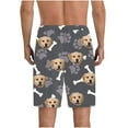 thumbnail image 4 of Xysaqa Big & Tall Men's Pajama Short Pants, Funny Dog Paw Printed Lounge Shorts for Women Plus Size Soft Elastic Waist Sleep Shorts 3X 4X 5X Summer Savings (Unisex), 4 of 8