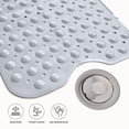 thumbnail image 3 of CLDD Non-Slip Bathtub Mat (40 x 16 Inches) Extra Long Antibacterial Bathroom Shower Mat, 3 of 20