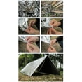 thumbnail image 5 of Emergency Thermal Blankets, Survival Reflective Thermal First Aid Foil Blanket (Silver,3 Pack), 5 of 5