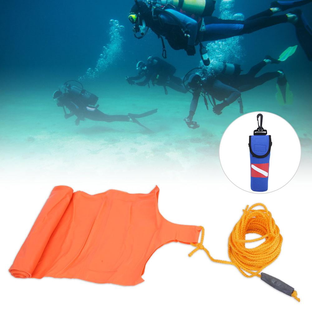 Peahefy Diving Buoy Marker, Keep DIVING 1.4m Mini PVC High Visibility