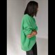 thumbnail image 4 of Suéter de Punto de Larga para Mujer, Jersey de Cuello Redondo, Suéter Informal Holgado. Verde Talla Única, 4 of 7