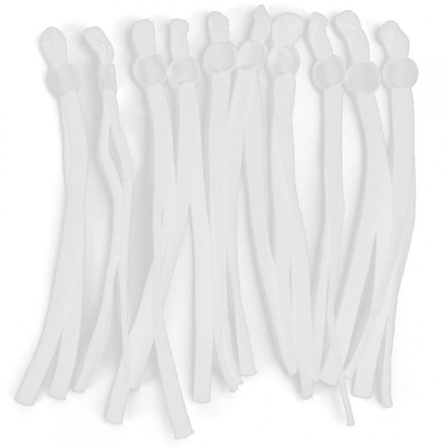 Breathable 200pcs Comfortable Elastic Bands, Buckle, For Sewing DIY Crafts Black,White