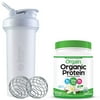 Orgain Grass Fed, Hydrolyzed Collagen Peptides Protein Powder, Unflavored (1 LB) with BlenderBottle Classic V2 45-Ounce Shaker Bottle for Protein Shakes, Clear/Black and Bonus Nutrition Basics Whisk