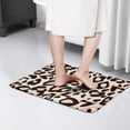 thumbnail image 4 of Beige and Black Of Leopard Print Flannel Non Slip Door Rugs,Washable Door Mats Indoor,Decorative Door Mats,Dirt-Resistant and Absorbent Doormat for Entrance,Bedroom,Kitchen,Bathroom,31.5x17in(80x43cm), 4 of 4