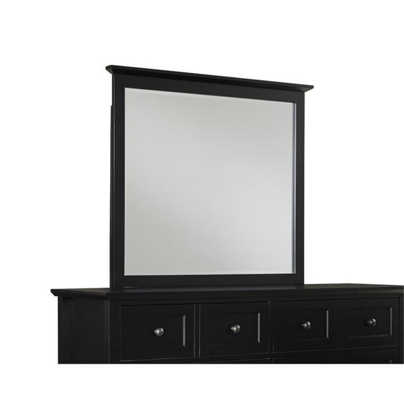 Modus Paragon Beveled Glass Mirror in Black