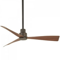 Open Box Minka-Aire Simple 44-Inch 3-Blade Ceiling Fan in Oil Rubbed Bronze Finish W/ Medium Maple Blades - F786-ORB