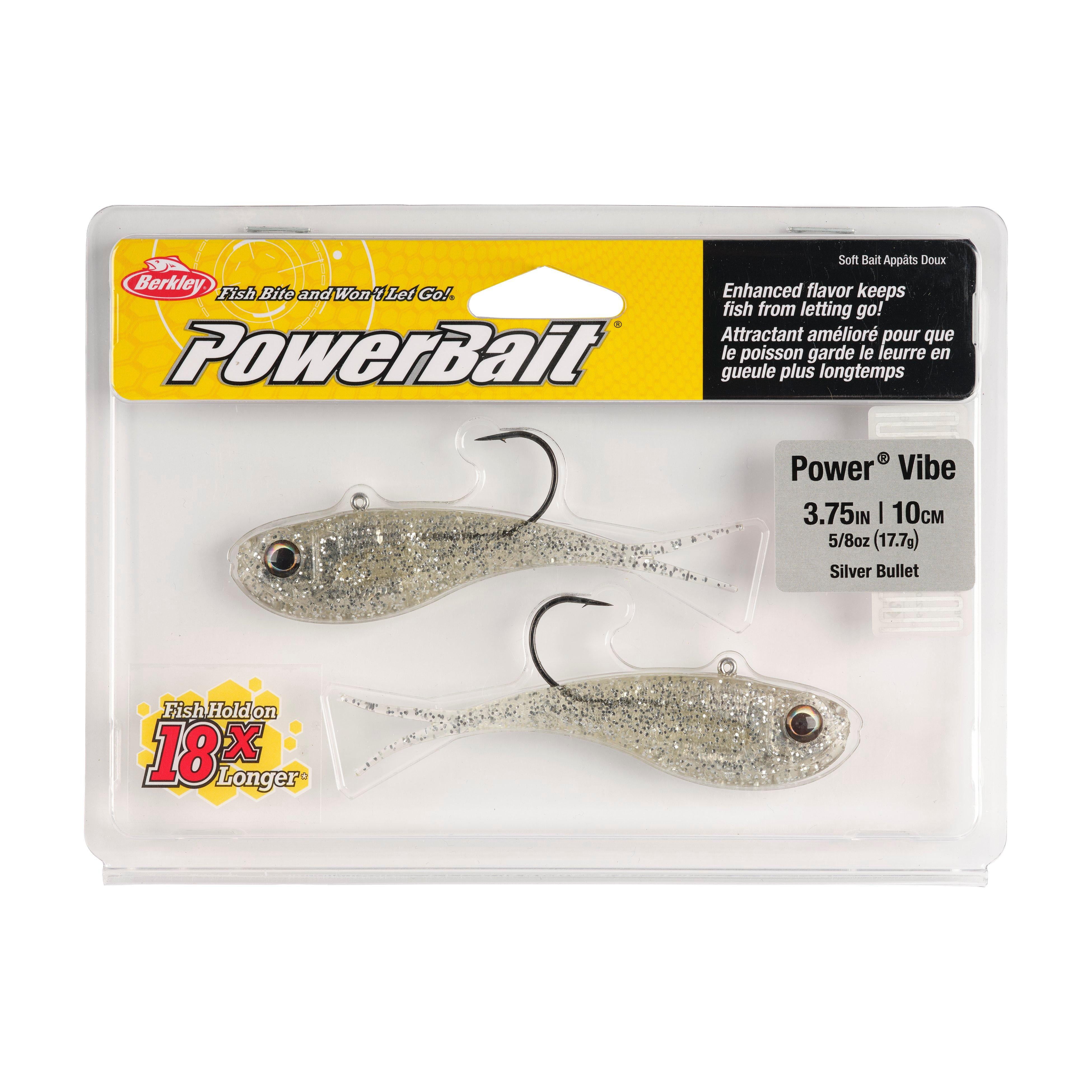 Berkley PowerBait® Power® Vibe, 3.75 in, Silver Bullet