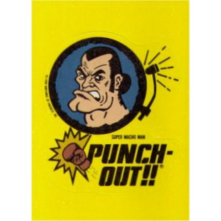 Nintendo Punch Out Macho Man Topps Sticker