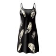 thumbnail image 4 of Cyber&Monday Deals Sundresses for Women Casual Summer - Beach Dresses for Women Casual Summer Sleeveless Knee Length A Line Dress V Neck Cami Floral Vacation Tunic Dress, 4 of 4