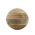 thumbnail image 1 of Sagebrook Home 16161-02 6 in. Wooden Orb with Ridges, Natural, 1 of 1