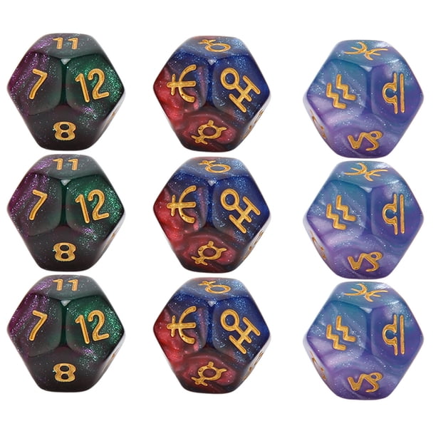 Dados Para Juegos De Mesa, Juego De Dados Poliédricos Delicados, Ligeros Y Portátiles Para Juegos De Mesa
