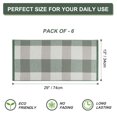 thumbnail image 4 of PiccoCasa 6 Pack 100% Cotton Kitchen Dish Towel 13" x 29" Green Plaid, 4 of 7
